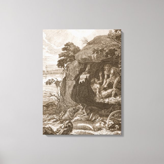 Aristeus Compels Proteus to Reveal his Oracles, 17 Canvas Print (Front)