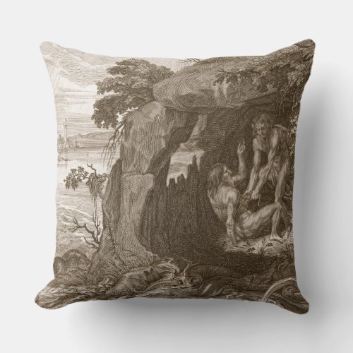 Aristeus Compels Proteus to Reveal his Oracles 17 Throw Pillow