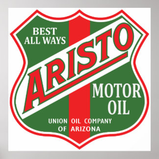 Aristo Motor Oil vintage sign reproduction