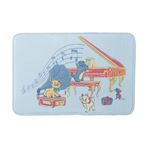 Aristocats at the Piano Bath Mat