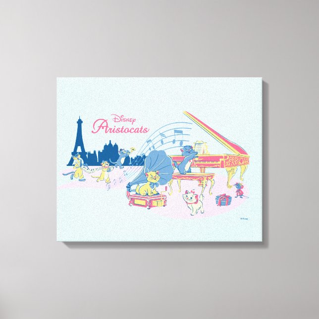 Aristocats at the Piano Canvas Print (Front)