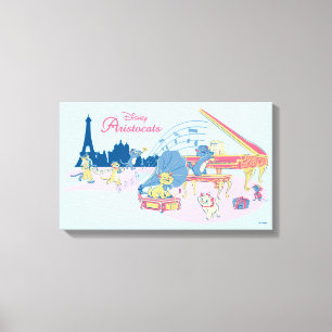 Aristocats at the Piano Canvas Print