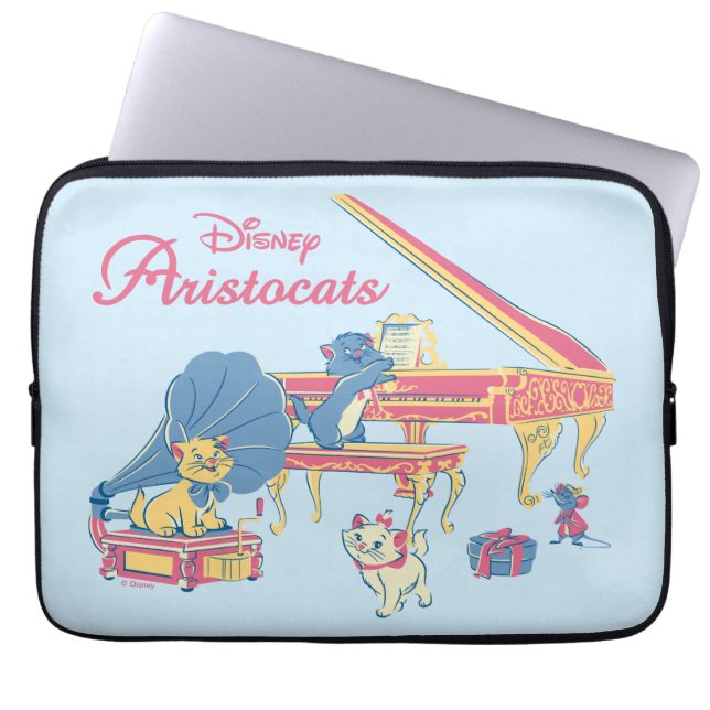 Aristocats at the Piano Laptop Sleeve (Front)