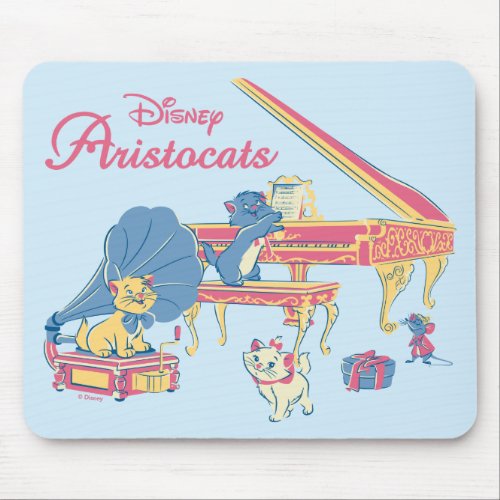 Aristocats at the Piano Mouse Pad