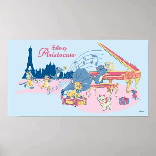 Aristocats at the Piano Poster