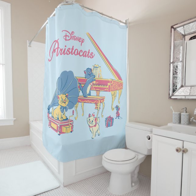 Aristocats at the Piano Shower Curtain (In Situ)