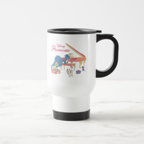 Aristocats at the Piano Travel Mug