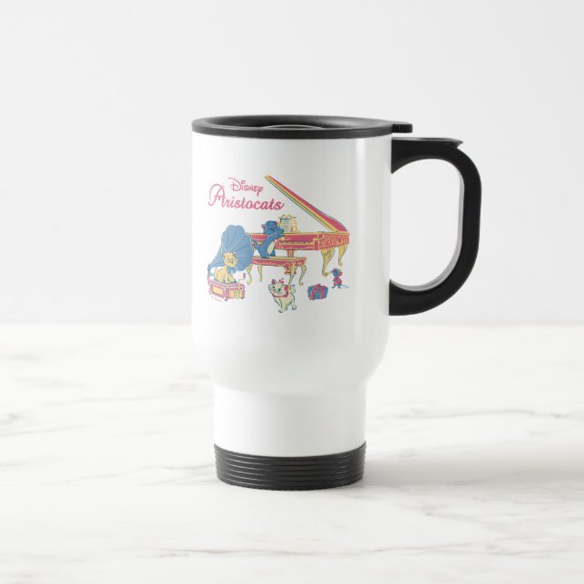 Aristocats at the Piano Travel Mug (Right)