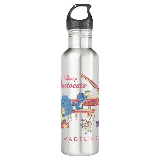 Aristocats at the Piano Water Bottle (Front)