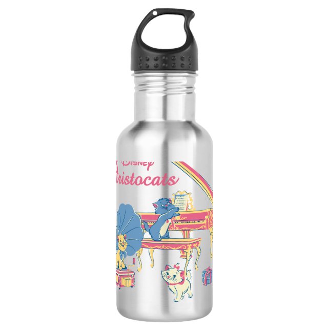 Aristocats at the Piano Water Bottle (Front)