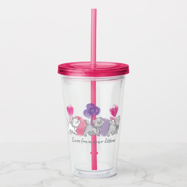 Aristocats | Love From Your Kittens Acrylic Tumbler (Front)