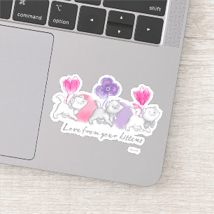 Aristocats Love From Your Kittens Sticker
