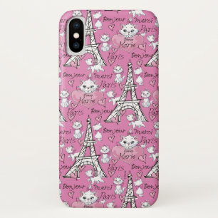Aristocats Marie Paris Pattern iPhone X Case