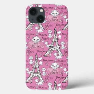 Aristocats Marie Paris Pattern iPhone 13 Case