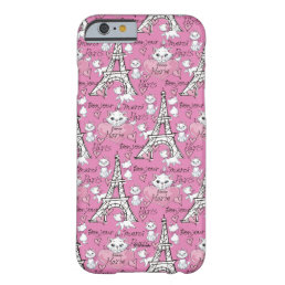 Aristocats | Marie Paris Pattern Barely There iPhone 6 Case