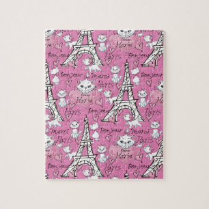 Aristocats   Marie Paris Pattern Jigsaw Puzzle