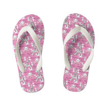 Aristocats | Marie Paris Pattern Kid's Flip Flops Aristocats | Marie Paris Pattern Kid's Flip Flops