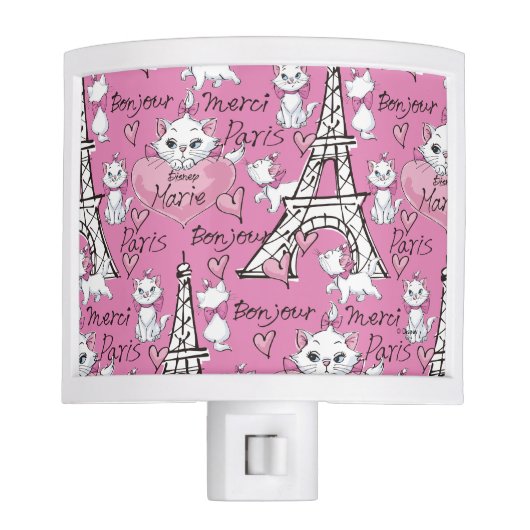 Aristocats | Marie Paris Pattern Night Light (Front)