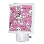 Aristocats | Marie Paris Pattern Night Light (Left)