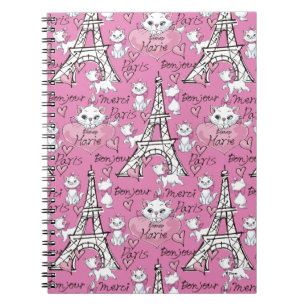 Aristocats Marie Paris Pattern Notebook