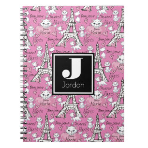 Aristocats Marie Paris Pattern Notebook