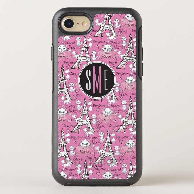 Aristocats | Marie Paris Pattern Otterbox iPhone Case (Back)