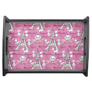 Aristocats Marie Paris Pattern Serving Tray