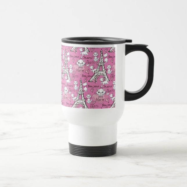 Aristocats | Marie Paris Pattern Travel Mug (Right)