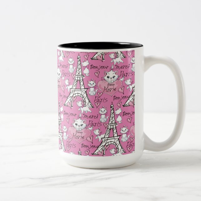 Aristocats | Marie Paris Pattern Two-Tone Coffee Mug (Right)