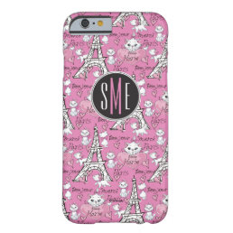 Aristocats | Monogram Marie Paris Pattern Barely There iPhone 6 Case