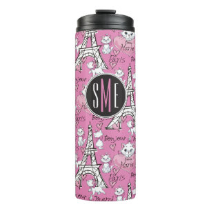 Aristocats   Monogram Marie Paris Pattern Thermal Tumbler
