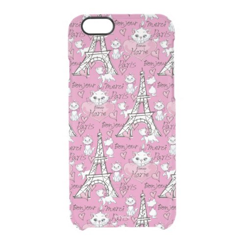 Aristocats  Monogram Marie Paris Pattern Clear iPhone 66S Case