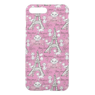Aristocats Monogram Marie Paris Pattern iPhone 8 Plus/7 Plus Case