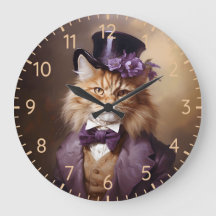 Aristocratic Cat In Purple