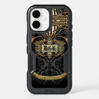 Aristocratic Lady Elegant Gothic Beauty Monogram iPhone 16 Case