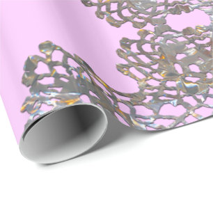 Aristocratic Monogram Pink Wrapping Paper