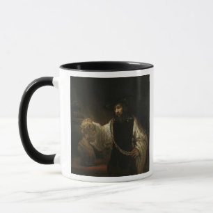 Aristotle (384-322 BC) with a Bust of Homer Mug