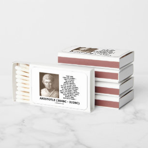 Aristotle Any One Can Get Angry Right Person Time Matchboxes