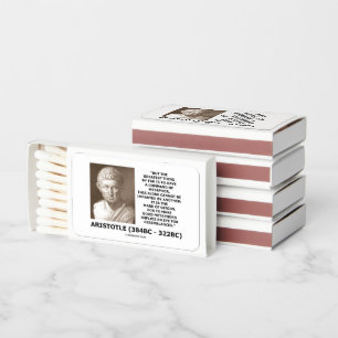 Aristotle Command Of Metaphor Mark Of Genius Quote Matchboxes