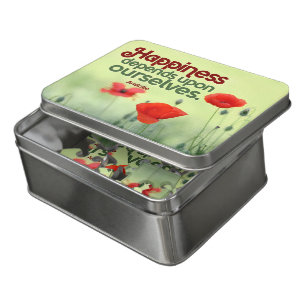 Aristotle Inspirational Quote "Happiness" Box & Jigsaw Puzzle