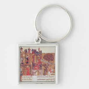 Aristotle instructs Alexander the Great in Keychain