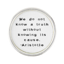 Aristotle: Know a Truth - A Skeptic's Lapel Pin