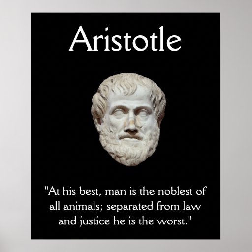 Aristotle - Law and Justice Quote Print | Zazzle