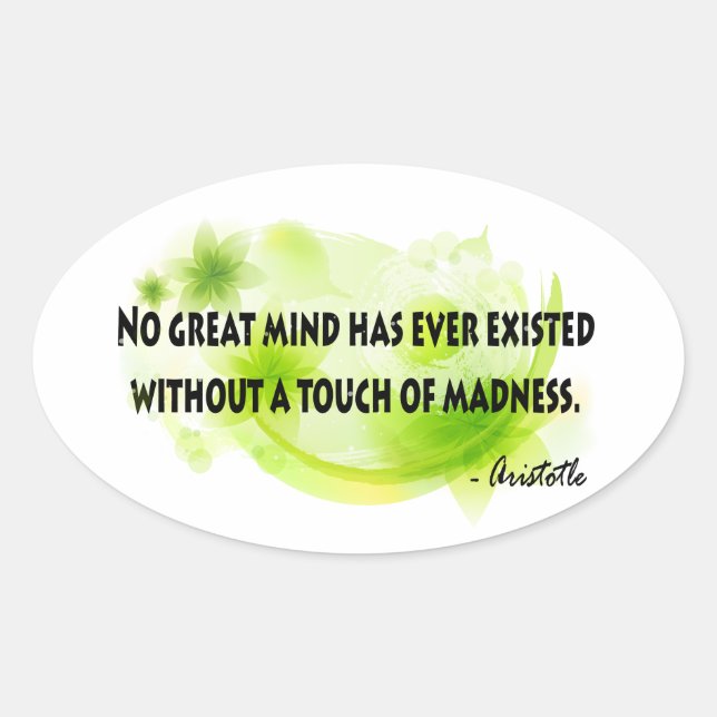 Aristotle Oval Sticker (Front)