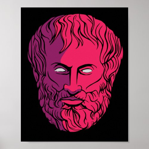 Aristotle Philosopher Portrait Poster