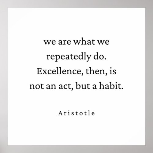 Aristotle Philosophy Quote Minimalistic Poster