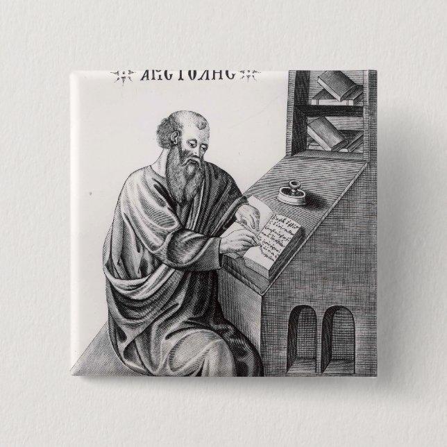 Aristotle Pinback Button (Front)