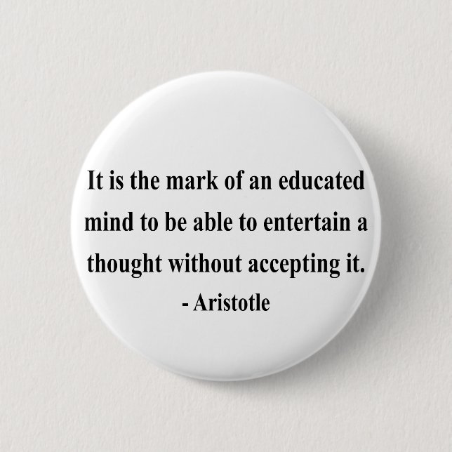 Aristotle Quote 1a Button (Front)