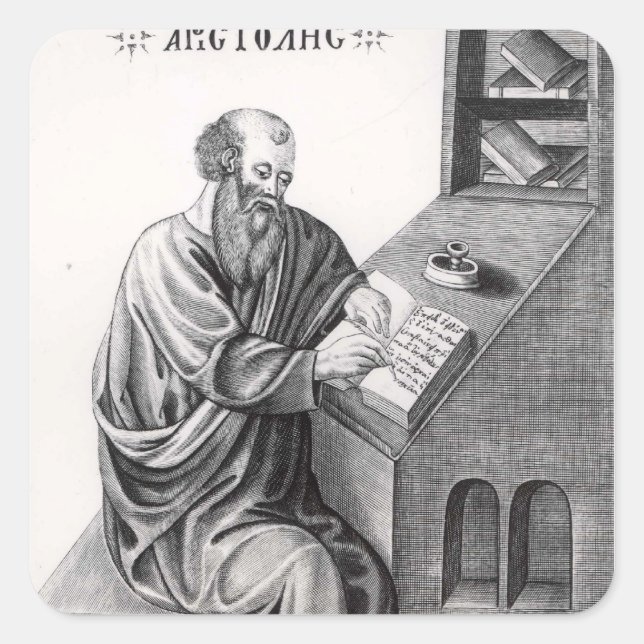 Aristotle Square Sticker (Front)