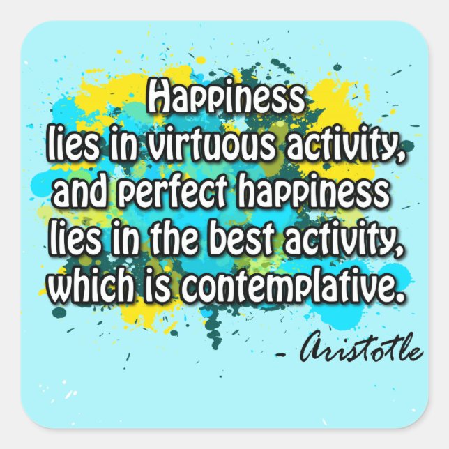 Aristotle Square Sticker (Front)